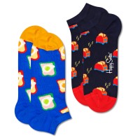2-Pacchetto Happy Socks Toast Low Sock