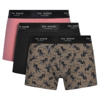 3-stuks verpakking Ted Baker Realasting Cotton Basic Trunks