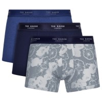 3-stuks verpakking Ted Baker Realasting Cotton Basic Trunks
