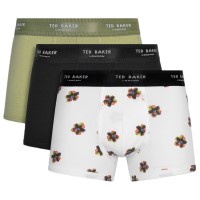 3-stuks verpakking Ted Baker Realasting Cotton Basic Trunks