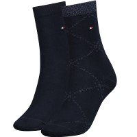 2-Pakning Tommy Hlfiger Women Graphic Argyle Sock