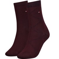 2-Pakning Tommy Hlfiger Women Graphic Argyle Sock