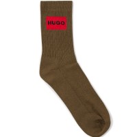 2-Pacchetto HUGO Label Rib Col Socks