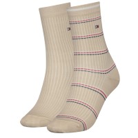 2-Paquet Tommy Hilfiger Coastal Stripe Tencel Socks