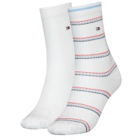 2-Paquet Tommy Hilfiger Coastal Stripe Tencel Socks