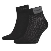 2-Pakuotė Calvin Klein Badge Quarter Men Sock