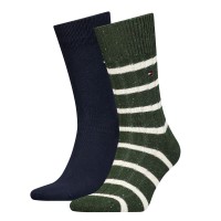 2-Csomagolás Tommy Hilfiger Men Neppy Stripe Sock
