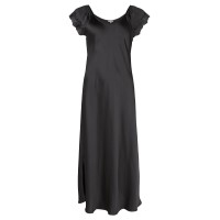Lady Avenue Pure Silk Shortsleeve Long Nightdress 