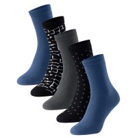 5-Pacchetto Schiesser Women Blue Bird Socks