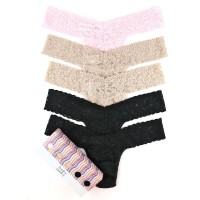 5-Pack Hanky Panky Signature Lace Low Rise Thong