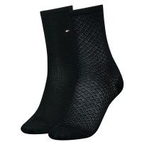 2-Pakk Tommy Hilfiger Women Diamond Structure Socks