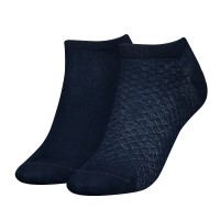 2-Paquet Tommy Hilfiger Women Diamond Sneaker Socks