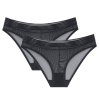2-Pacote Triumph Tempting Sheer Highleg Tai