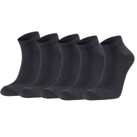 5-Pak Seger Low Cotton Socks