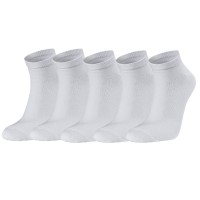 5-Pak Seger Low Cotton Socks