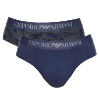 2-Paquet Armani Cotton Stretch Print Briefs