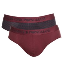 2-Paquet Armani Cotton Stretch Print Briefs
