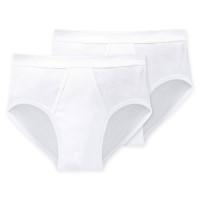 2-Pakk Schiesser Essentials Double Ribbed Sportslip