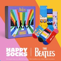 3-Pacote Happy Socks The Beatles Encore Edition Gift Box