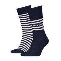 2-er-Pack Tommy Hilfiger Men Breton Crew Socks