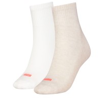 2-er-Pack Puma Women Heart Logo Short Crew Socks