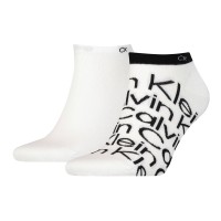 2-Pacchetto Calvin Klein All Over Print Sneaker Sock
