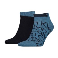 2-Pacchetto Calvin Klein All Over Print Sneaker Sock