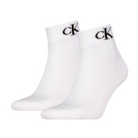 2-Pacote Calvin Klein Monogram Quarter Socks