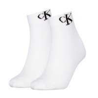 2-Pak Calvin Klein Women Monogram Quarter Socks