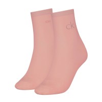 2-Pak Calvin Klein Shiny Logo Short Socks
