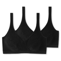 2-Pakuotė Schiesser 95-5 Organic Cotton Bustier With Cups