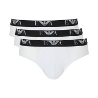 3-Pakk Armani Stretch Jersey Briefs With Logo