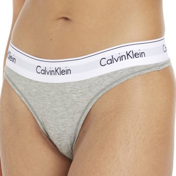 Calvin Klein Truser Modern Cotton Thong Gråmelerad Large Dame