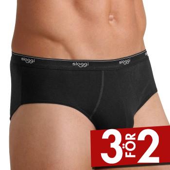 Sloggi Kalsonger For Men Basic Midi Svart bomull Small Herr