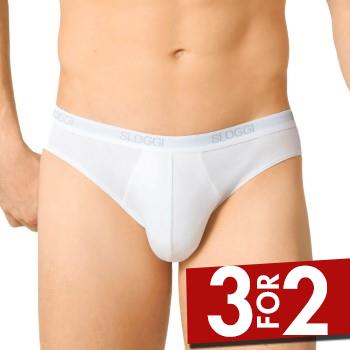 Sloggi For Men Basic Mini Hvid bomuld Small Herre