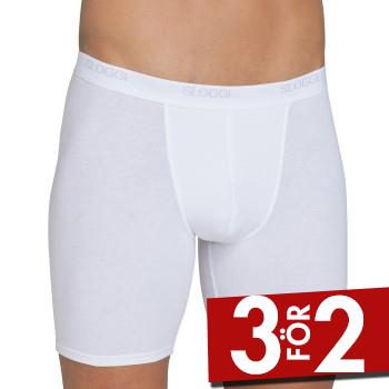 Sloggi Kalsonger For Men Basic Long Vit bomull Small Herr