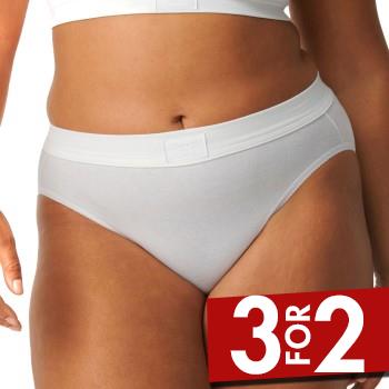 Sloggi Trusser Double Comfort Tai Hvid bomuld 38 Dame billede