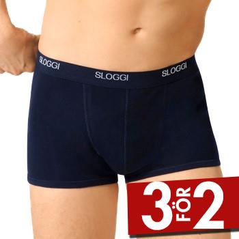 Sloggi Kalsonger For Men Basic Shorts Marin bomull Small Herr