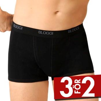 Sloggi Kalsonger For Men Basic Shorts Svart bomull Small Herr
