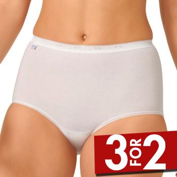 Sloggi Trusser 3P Basic Maxi Hvid bomuld 38 Dame billede