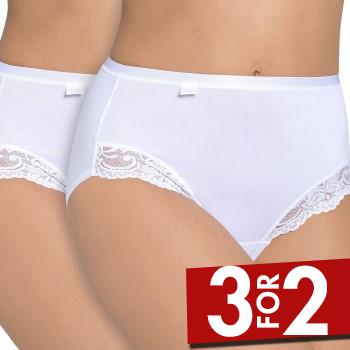 Sloggi Trusser 2P Romance Maxi Hvid 38 Dame billede