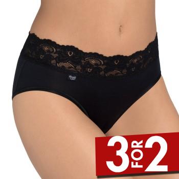 Sloggi Trusser Romance Midi Sort 46 Dame billede