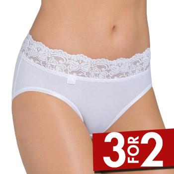 Sloggi Trusser Romance Midi Hvid 38 Dame billede