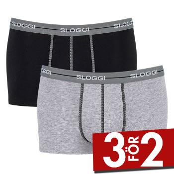 Sloggi Kalsonger 2P For Men Start Hip Blandad F&auml;rg bomull Medium Herr
