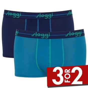 Sloggi 2P For Men Start Hip Blå bomuld Small Herre