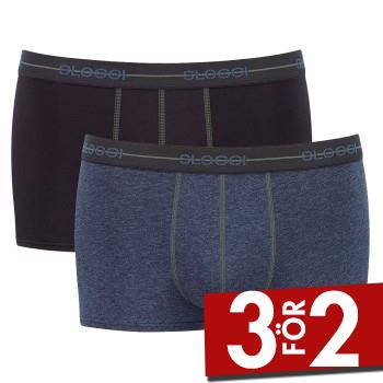 Sloggi Kalsonger 2P For Men Start Hip Svart/Gr&ouml;n bomull Small Herr