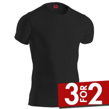 JBS Basic 13702 T-shirt C-neck Sort bomuld Small Herre