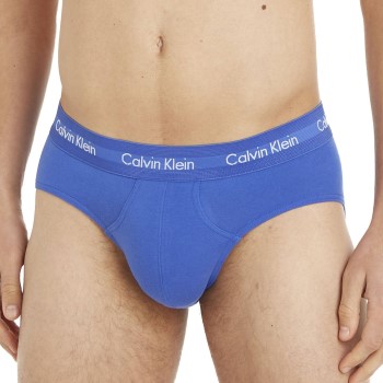 Bilde av Calvin Klein 3p Cotton Stretch Hip Brief Mørkblå Bomull Large Herre