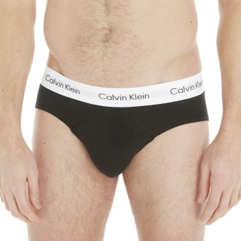 Bilde av Calvin Klein 3p Cotton Stretch Hip Brief Svart Bomull Large Herre