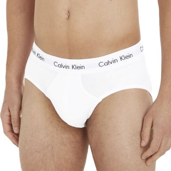 Bilde av Calvin Klein 3p Cotton Stretch Hip Brief Hvit Bomull Large Herre